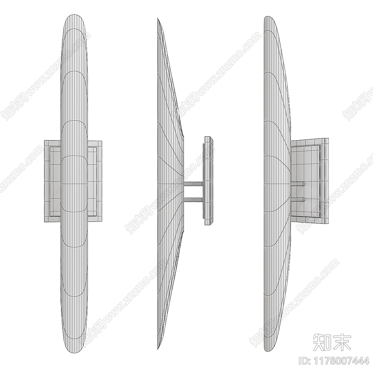 壁灯3D模型下载【ID:1178007444】