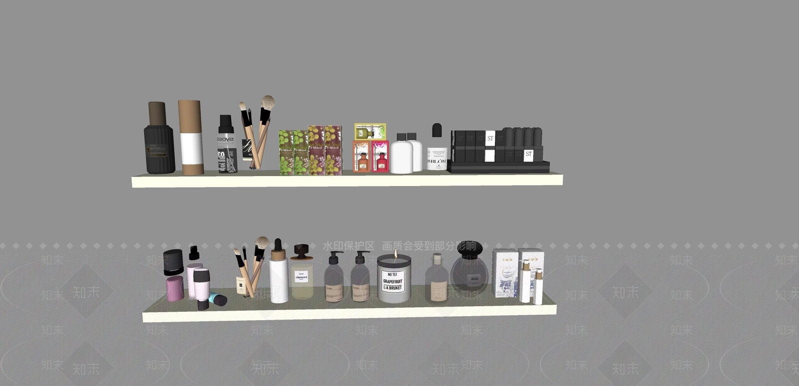 化妆品SU模型下载【ID:1178013360】