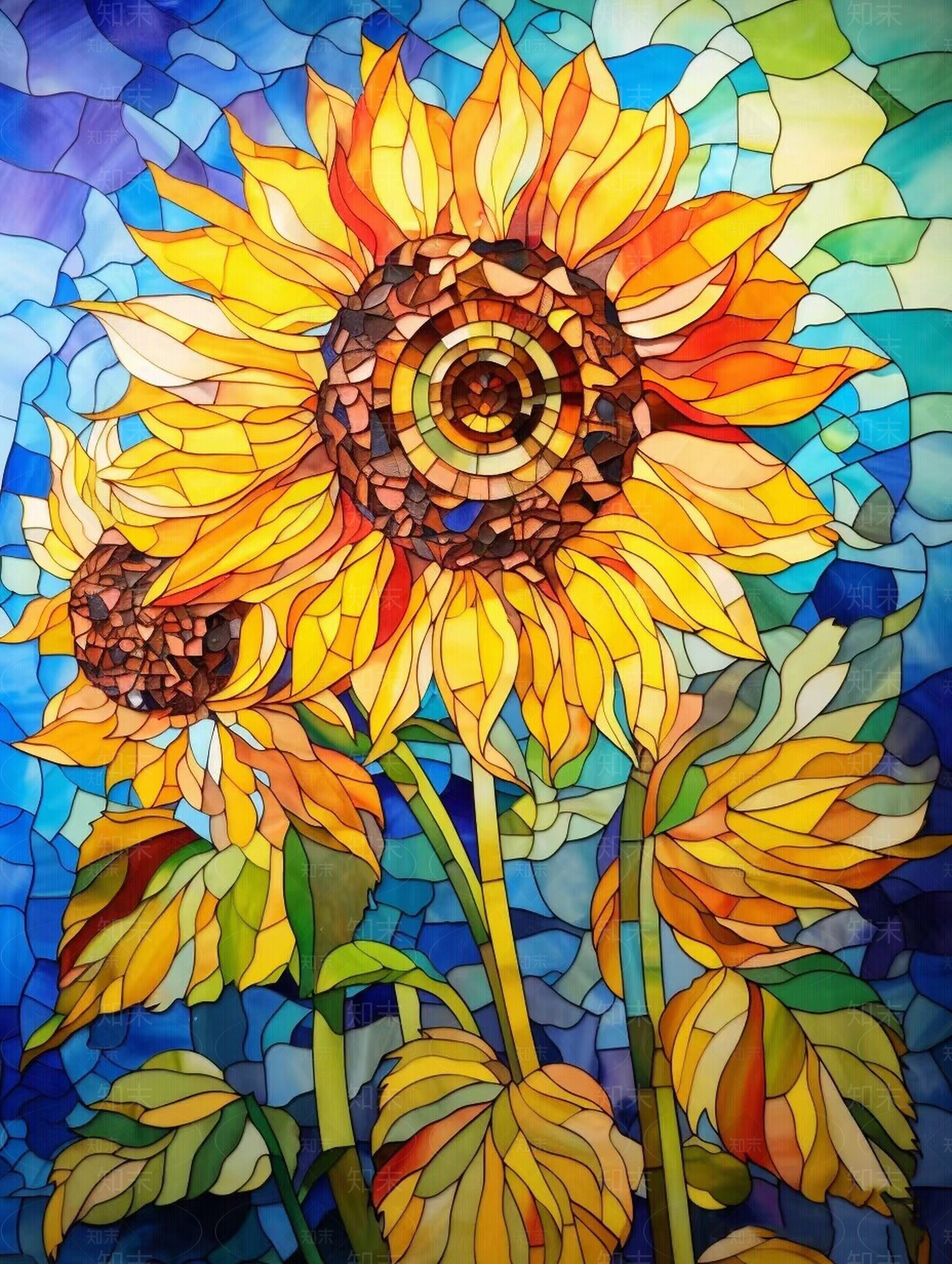 现代欧式花纹玻璃贴图下载【ID:1178024554】