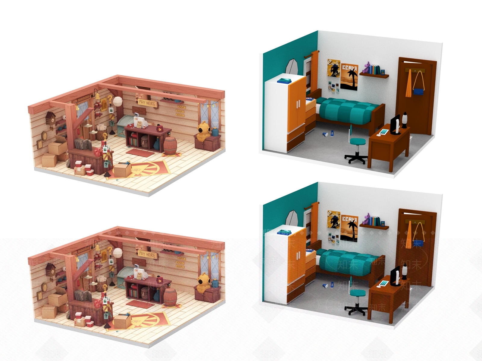 美陈3D模型精品下载_3dmax模型_知末网