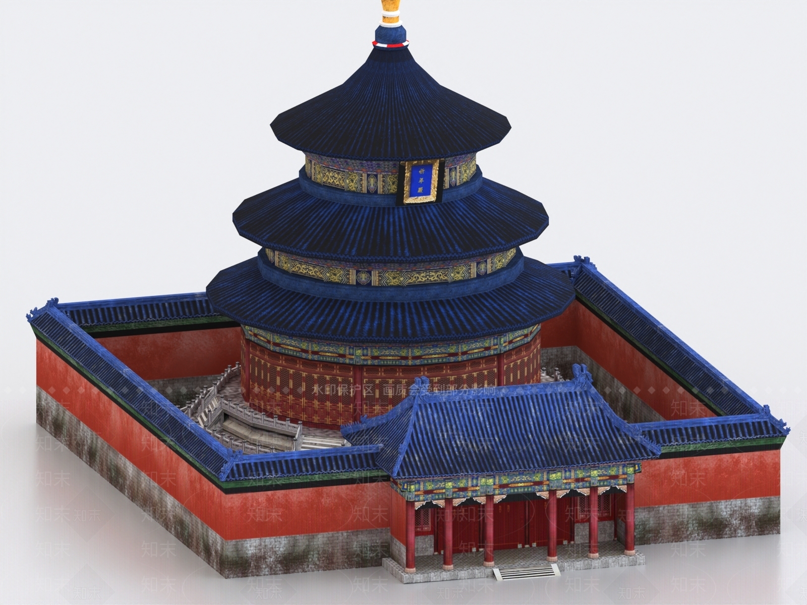 中式古建3D模型下载【ID:1178030041】
