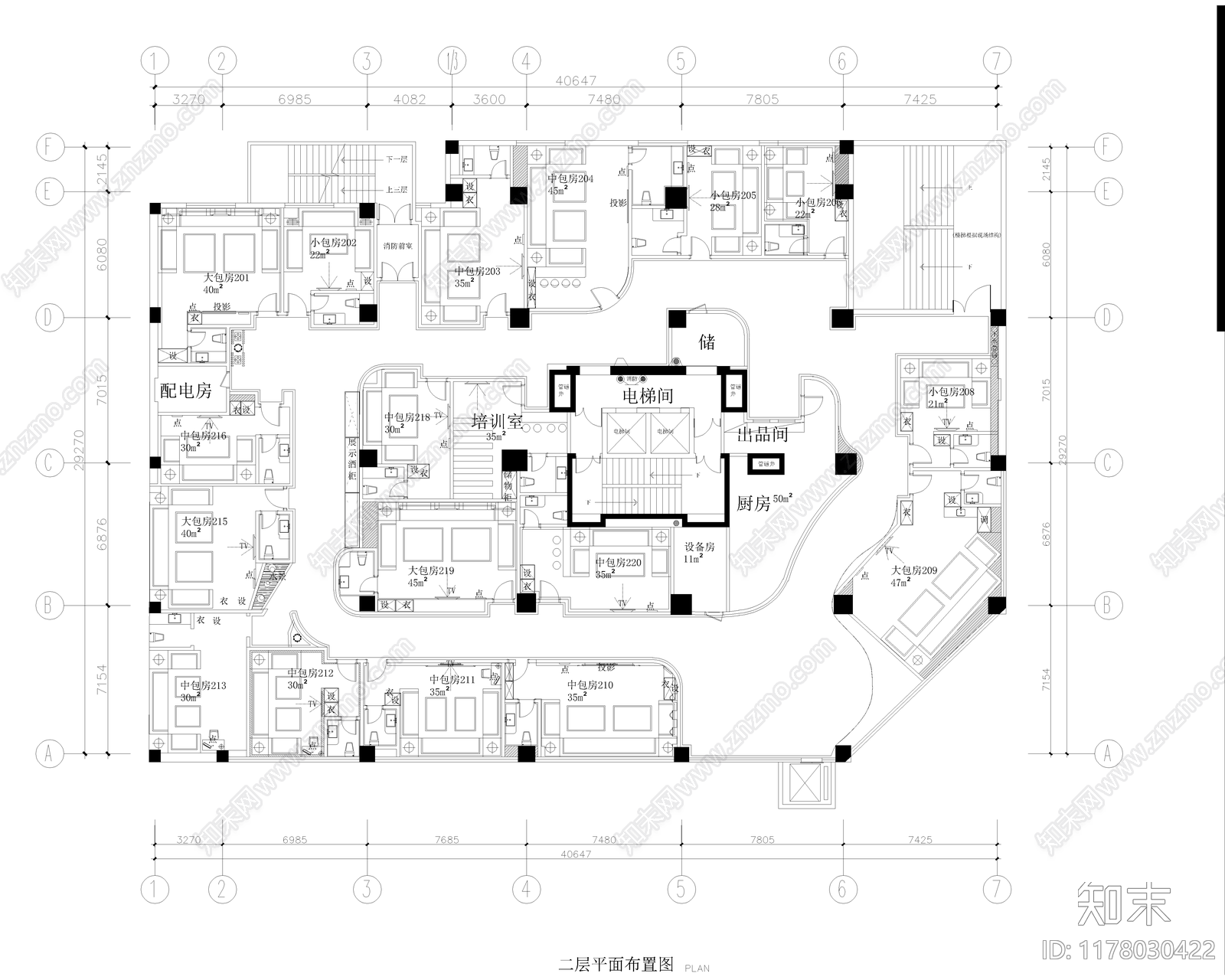 现代KTVcad施工图下载【ID:1178030422】