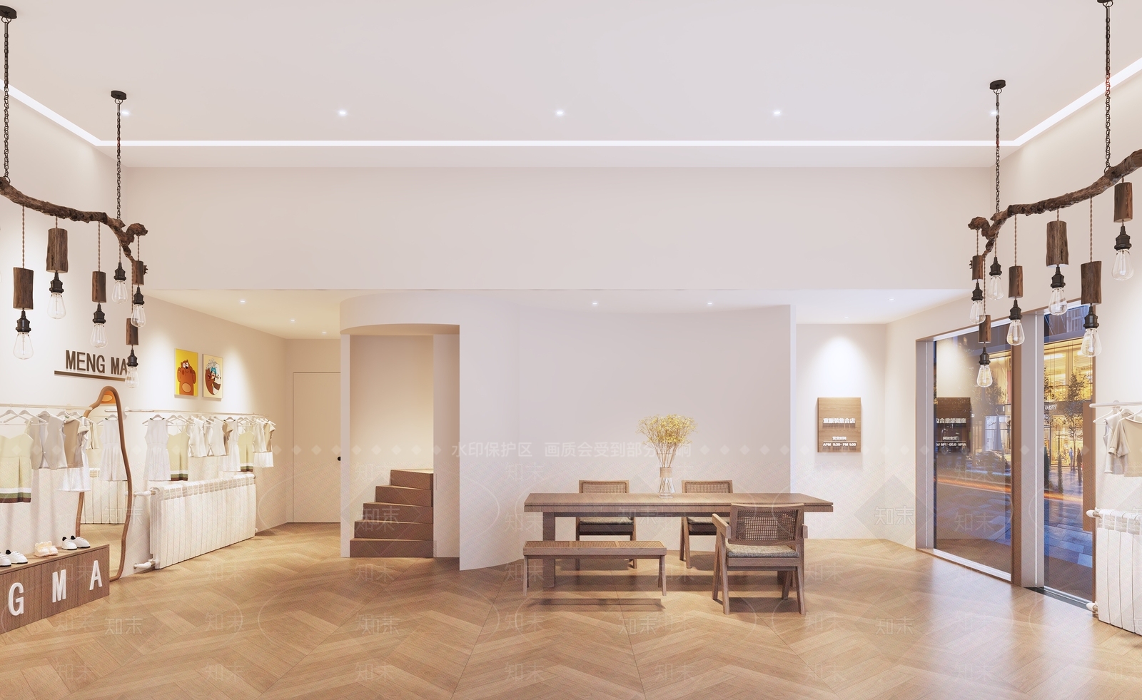 现代服装店3D模型下载【ID:1178032010】