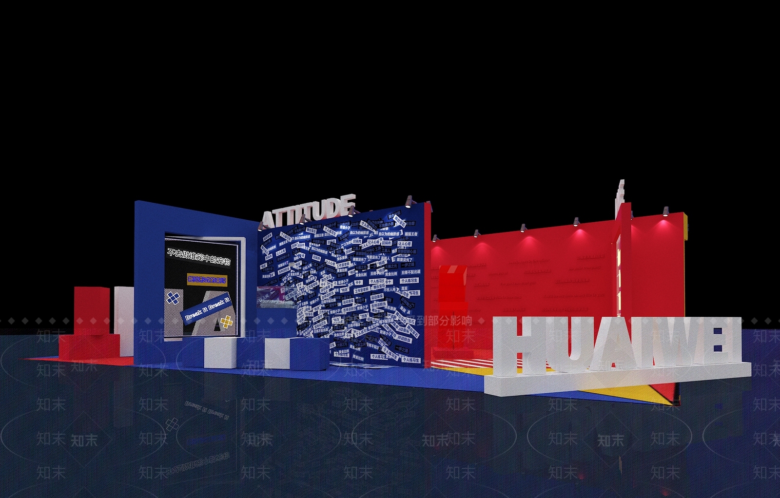 现代美陈3D模型下载【ID:1178033956】