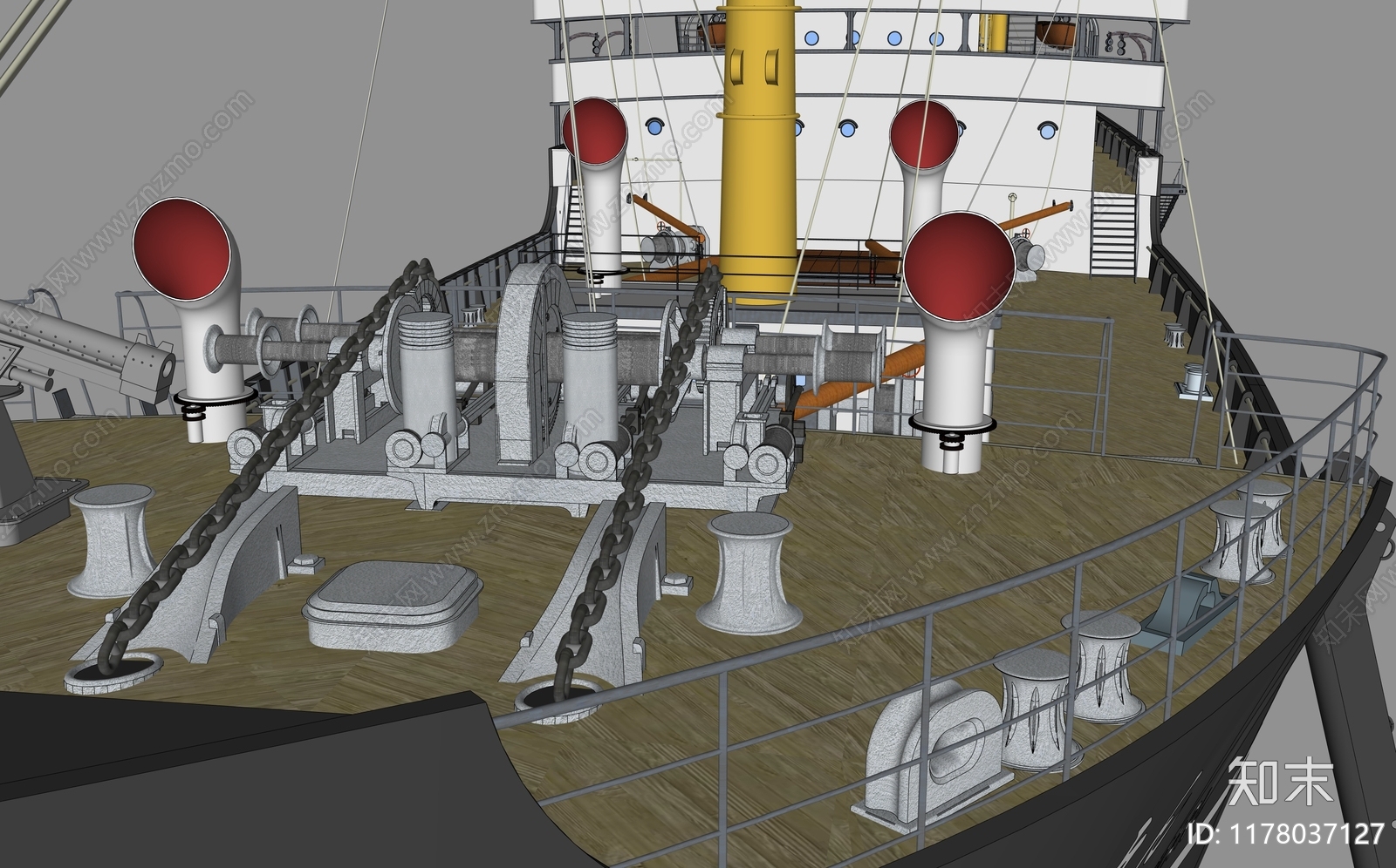 船SU模型下载【ID:1178037127】