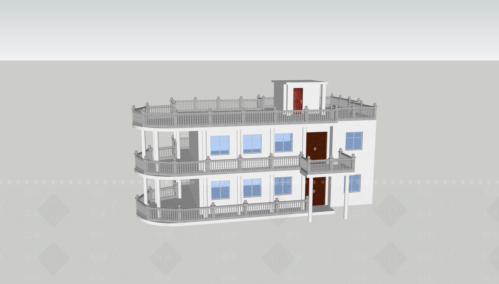 现代其他公共建筑SU模型下载【ID:1178039118】