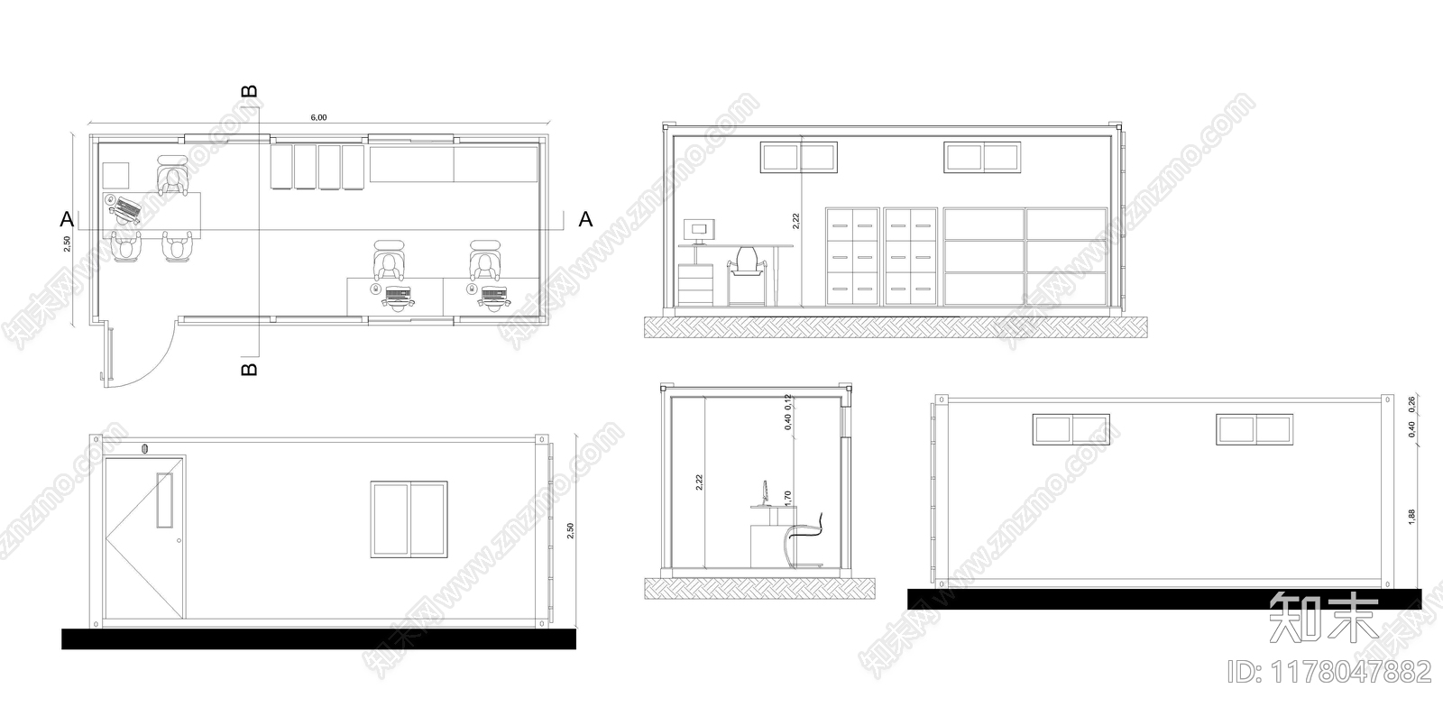 现代其他工装空间施工图下载【ID:1178047882】