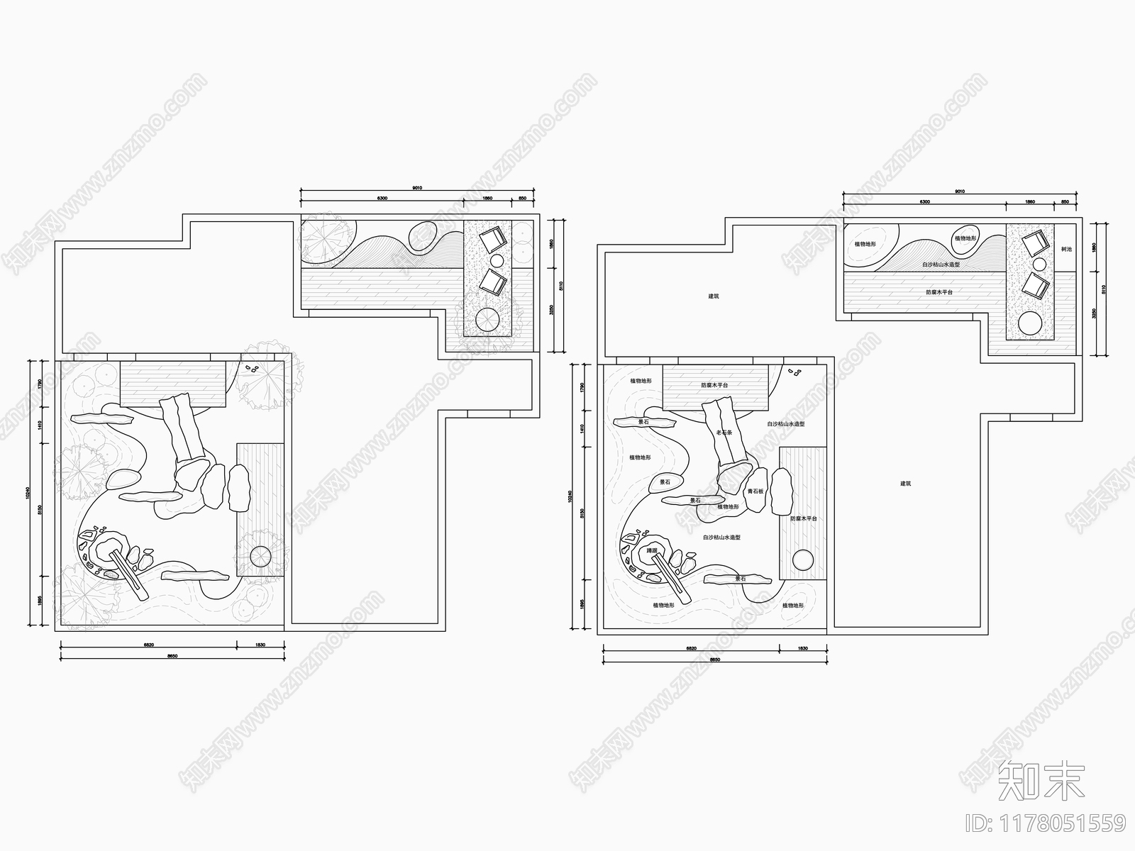 日式庭院施工图下载【ID:1178051559】