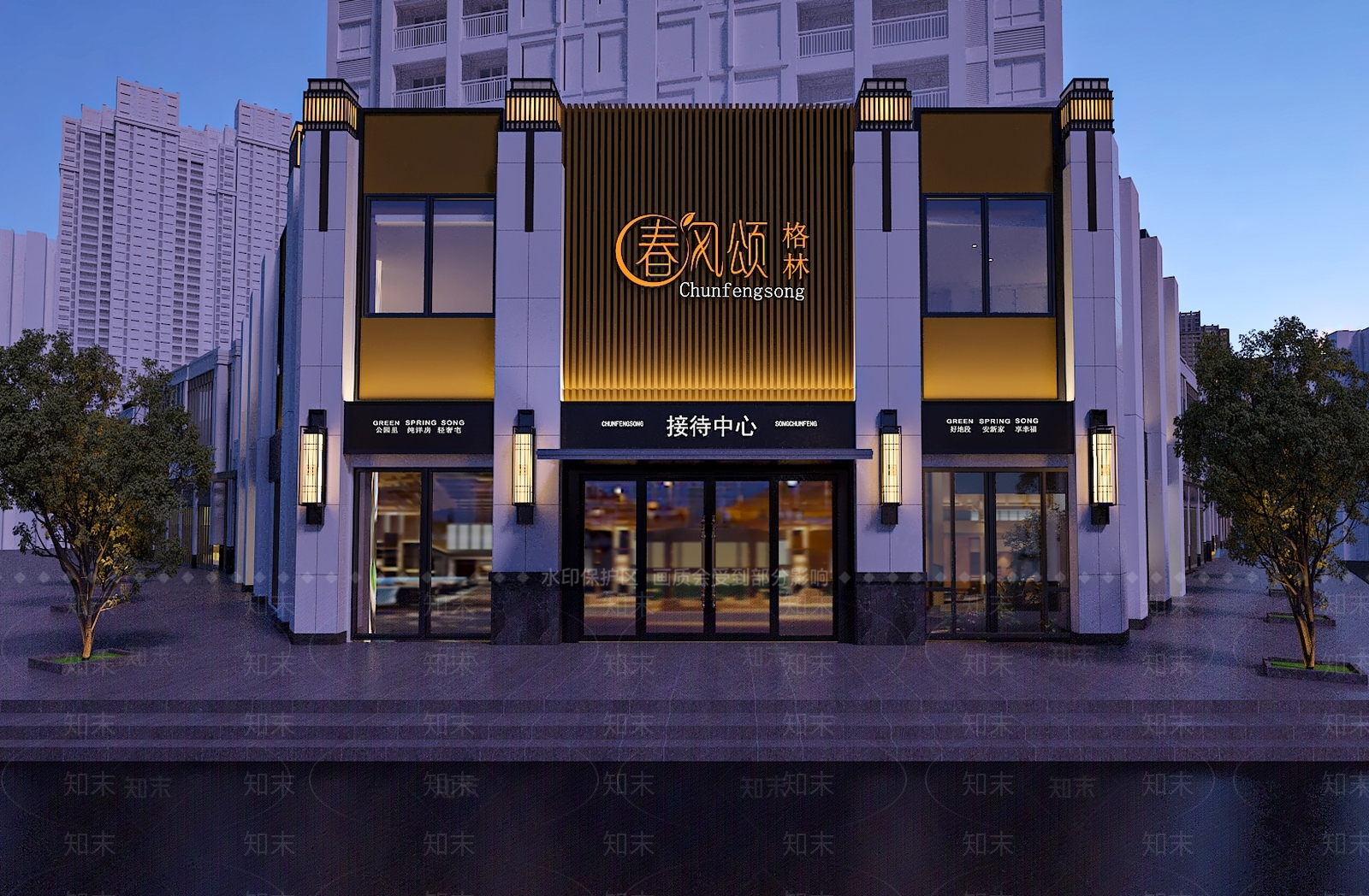 现代售楼处3D模型下载【ID:1178052272】