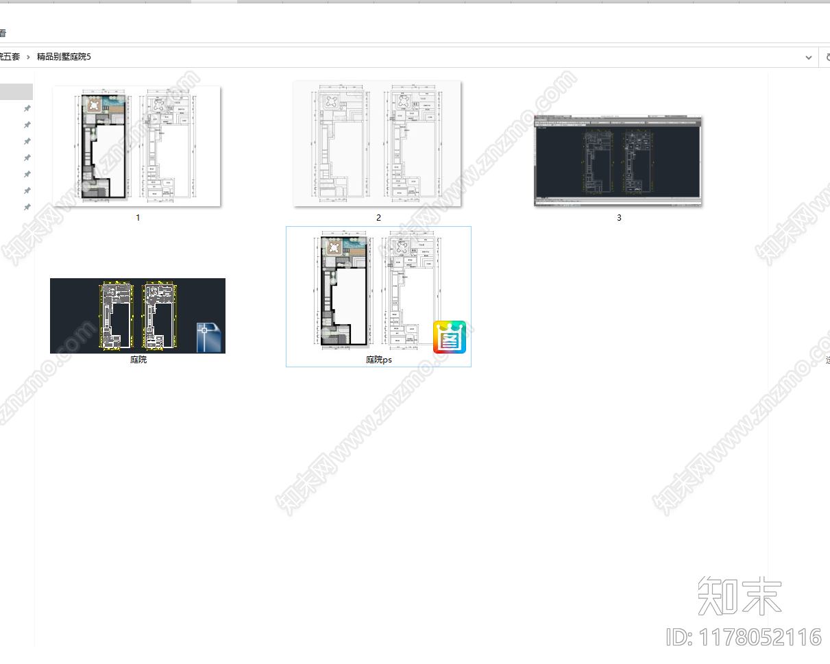 现代庭院cad施工图下载【ID:1178052116】