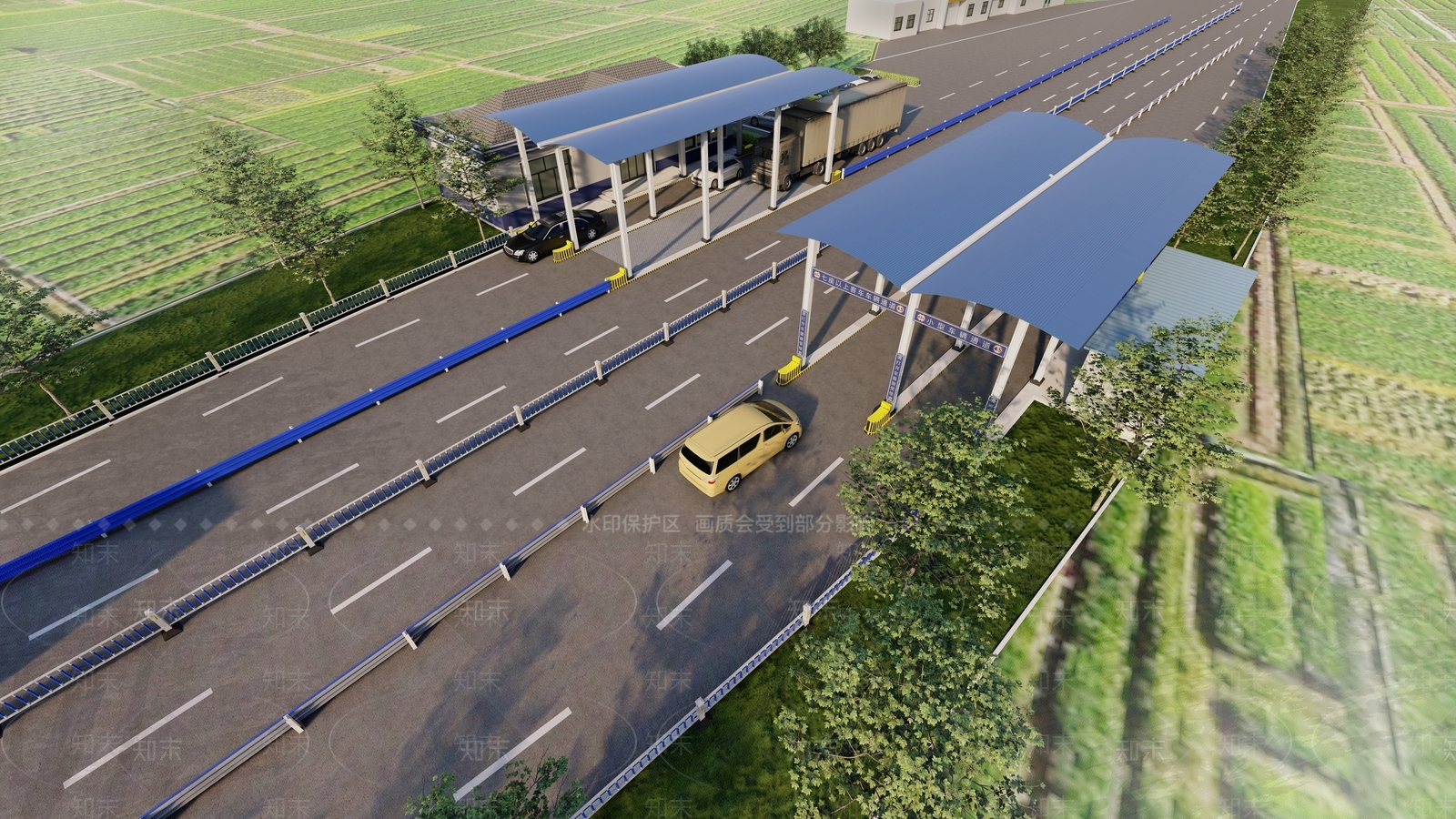 现代道路SU模型下载【ID:1178054482】