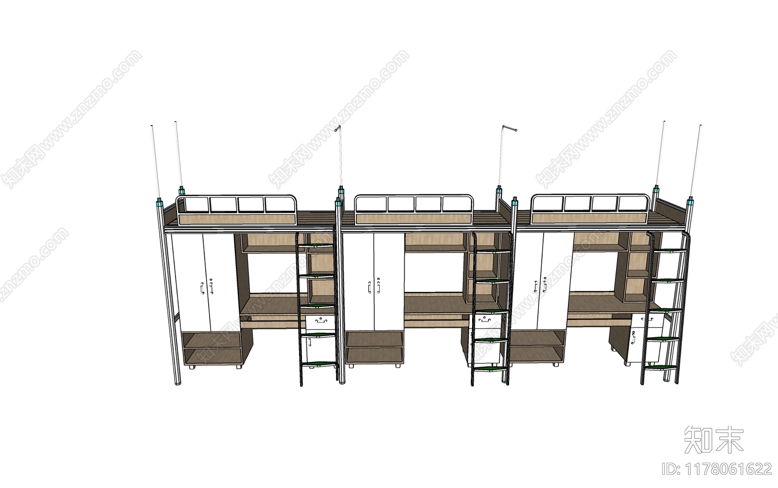 工业上下床SU模型下载【ID:1178061622】