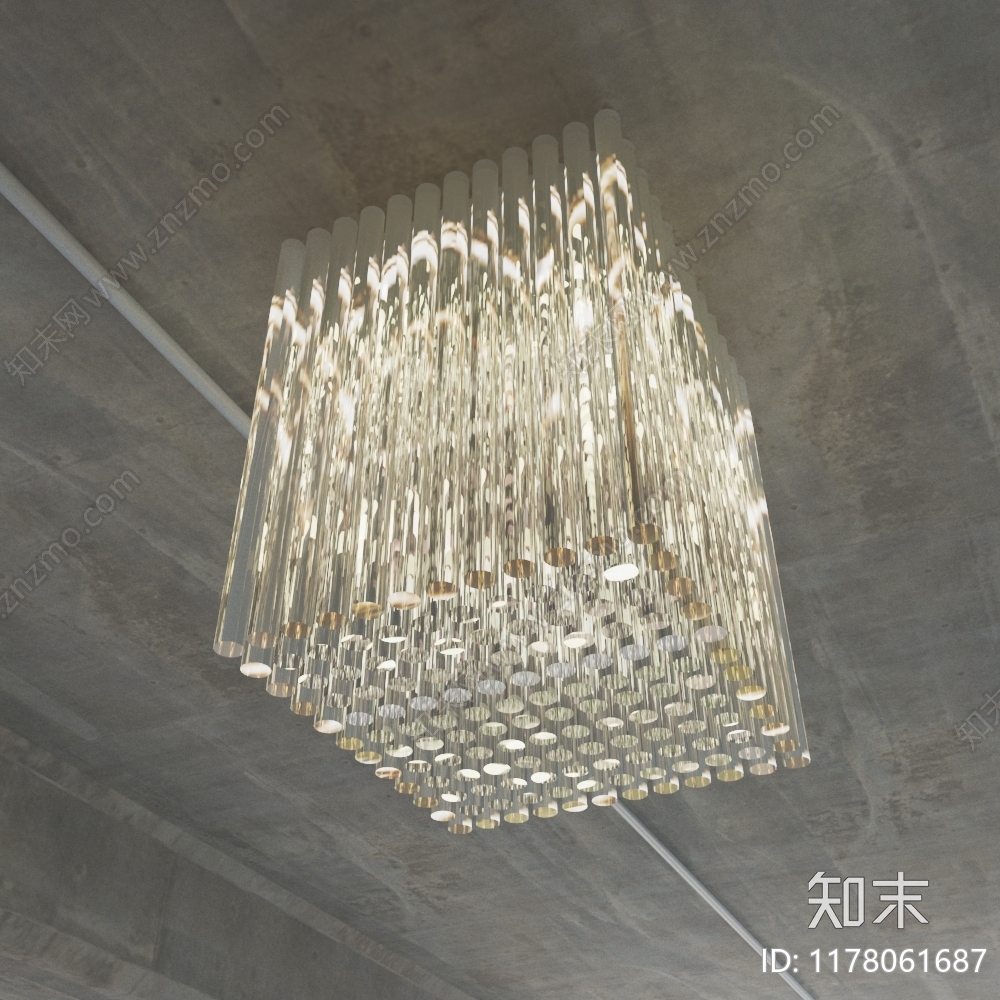 水晶一大型柱水晶灯用贴图下载【ID:1178061687】