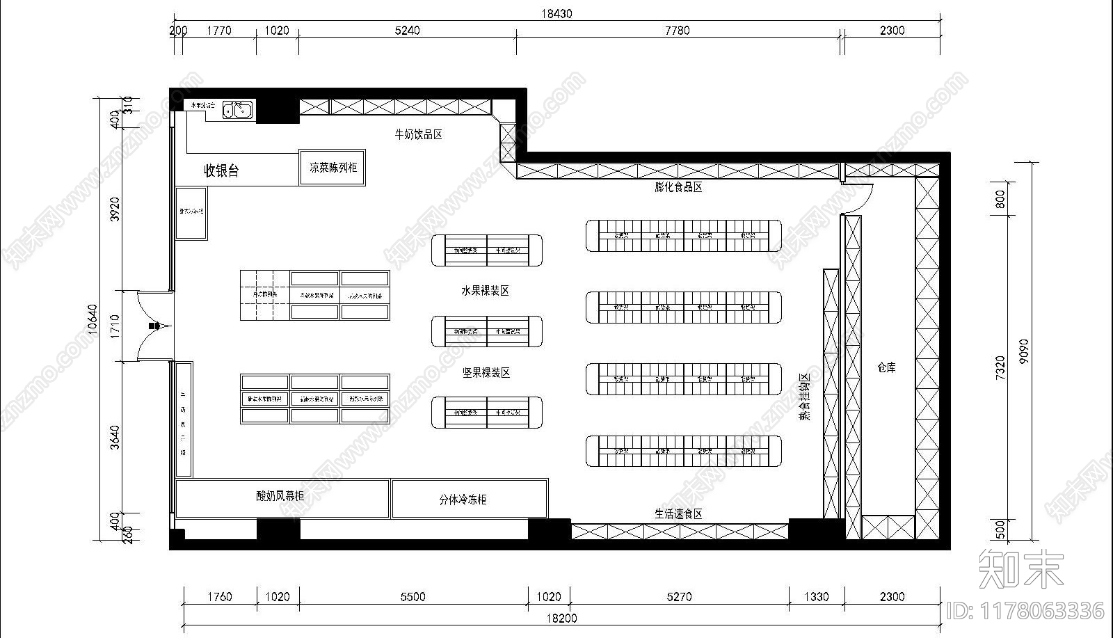 现代其他商业空间cad施工图下载【ID:1178063336】