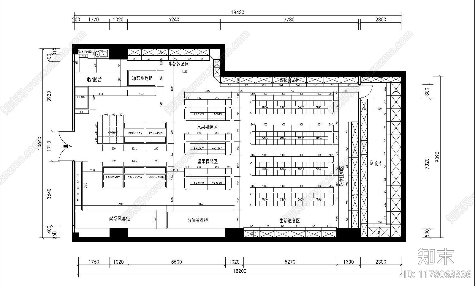 现代其他商业空间cad施工图下载【ID:1178063336】