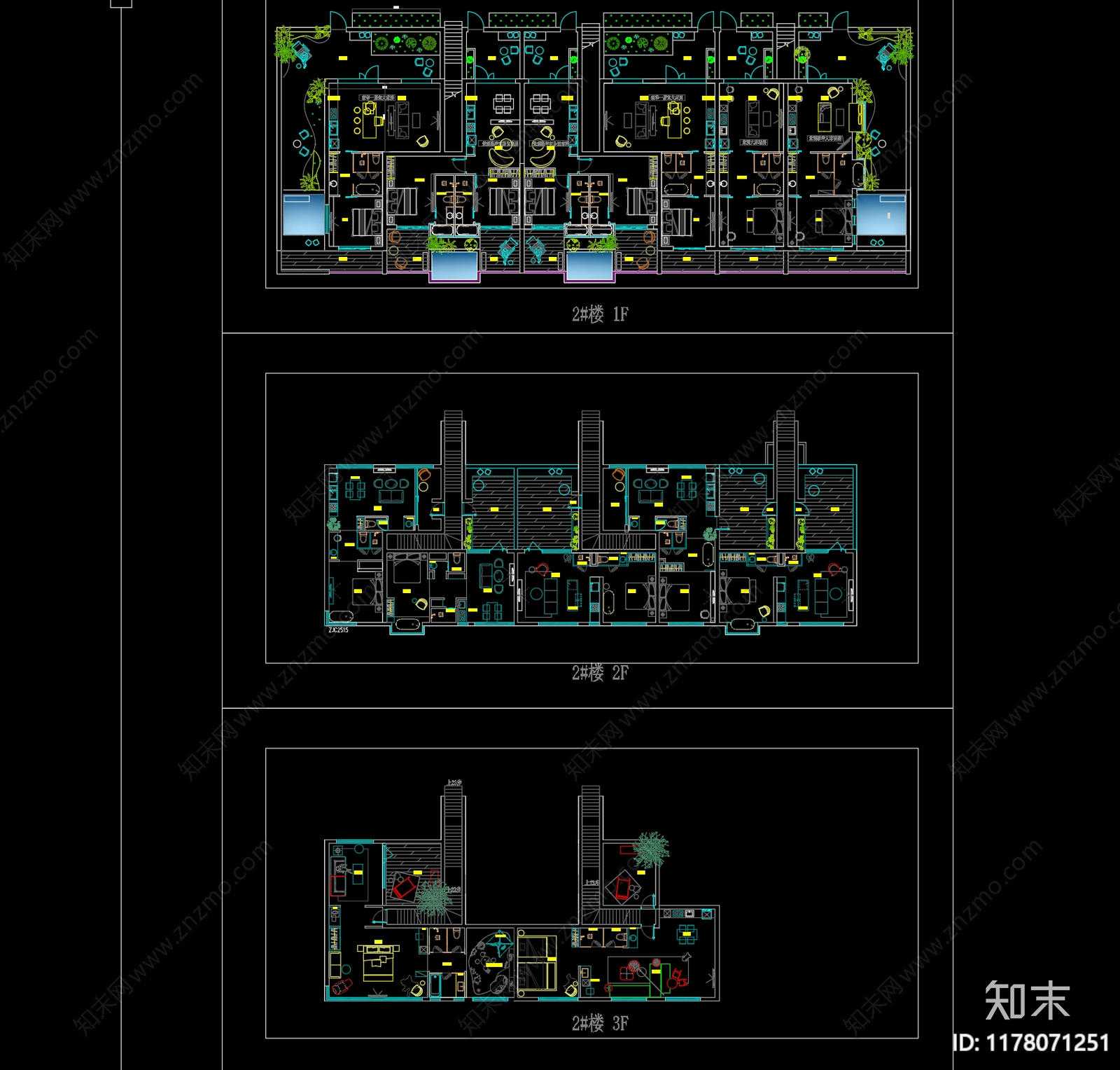 现代侘寂民宿施工图下载【ID:1178071251】