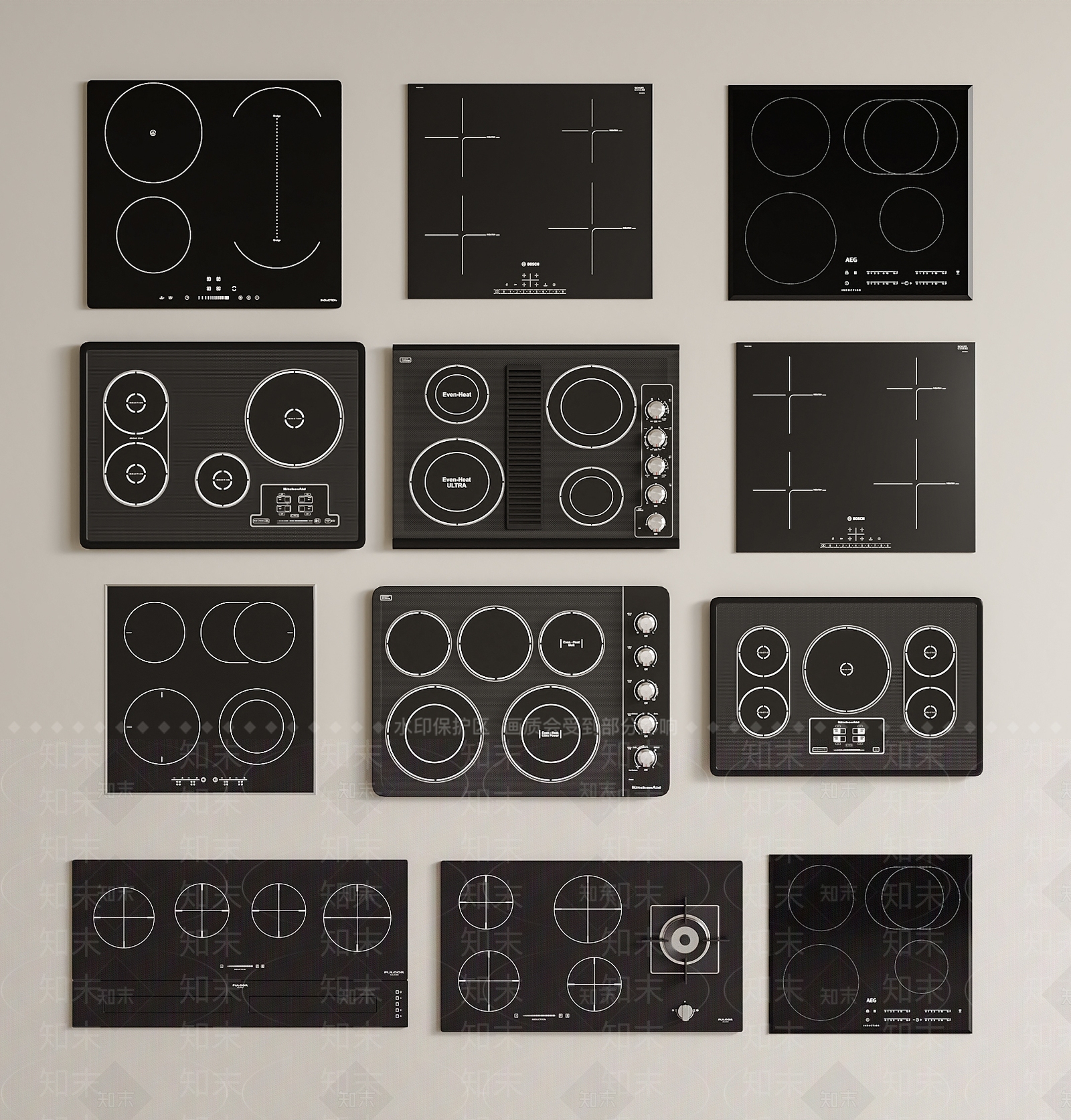 电磁炉SU模型下载【ID:1178073455】