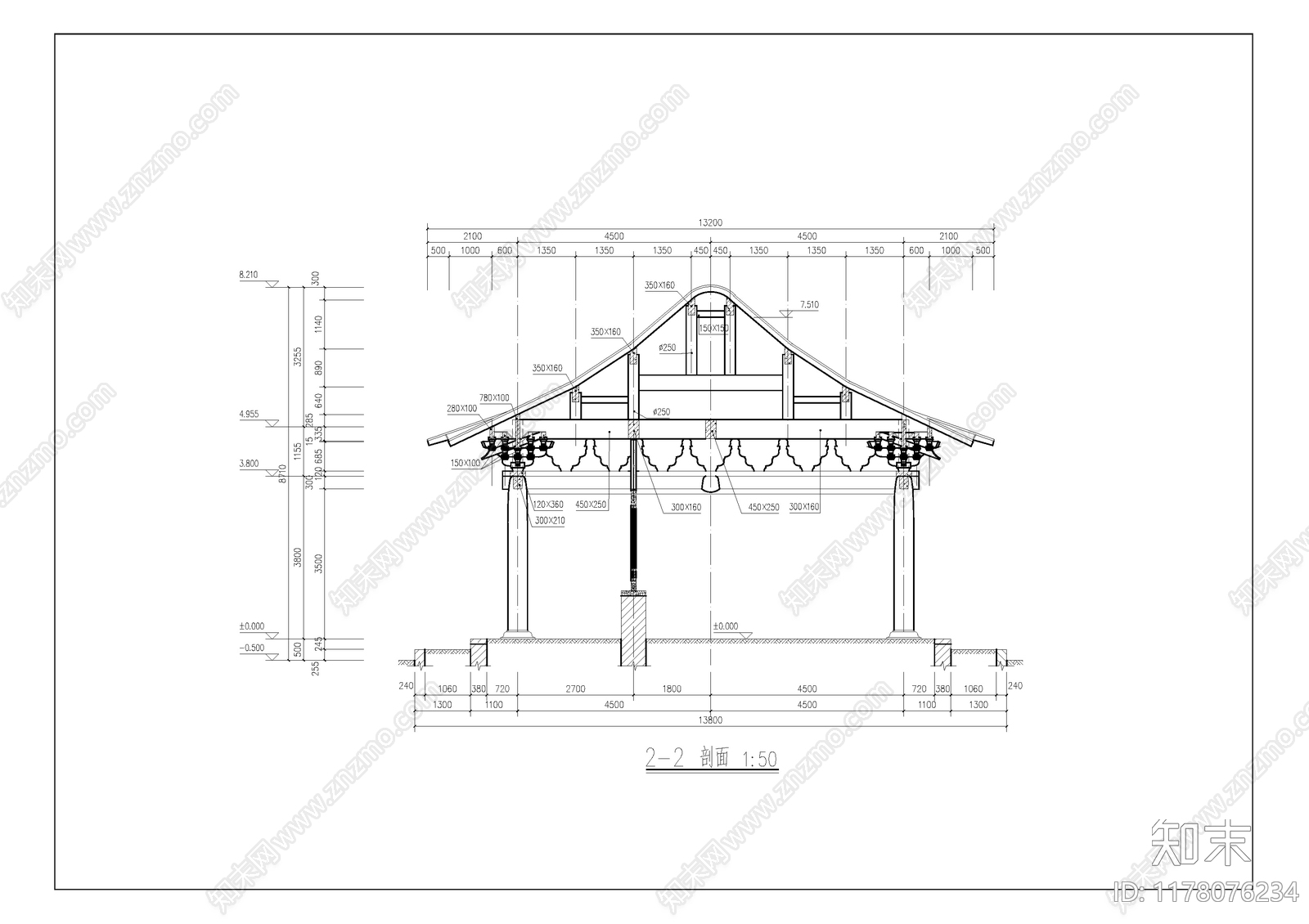 中式古建施工图下载【ID:1178076234】