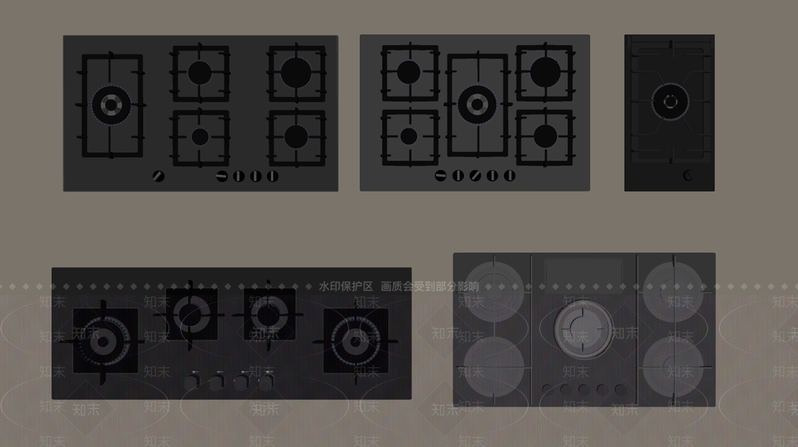 厨房用品组合SU模型下载【ID:1178080077】