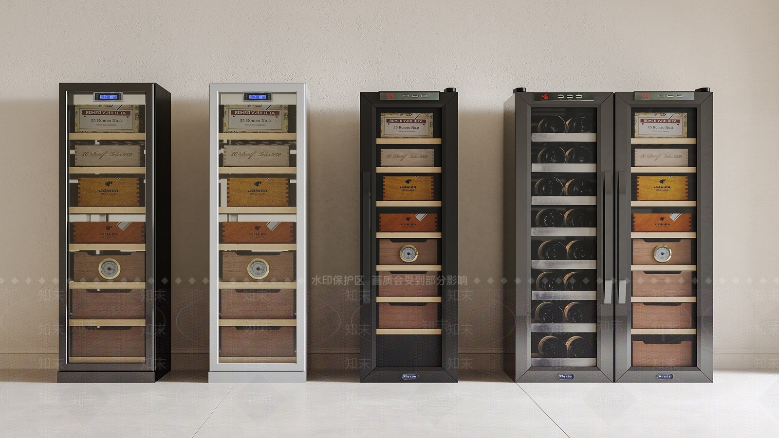 现代酒柜3D模型下载【ID:1178084055】