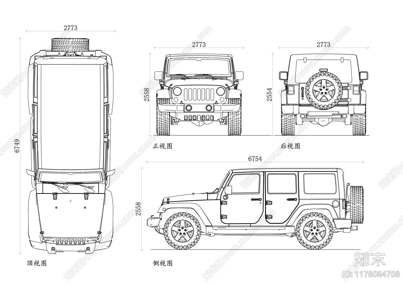 现代交通工具图库CAD图纸
