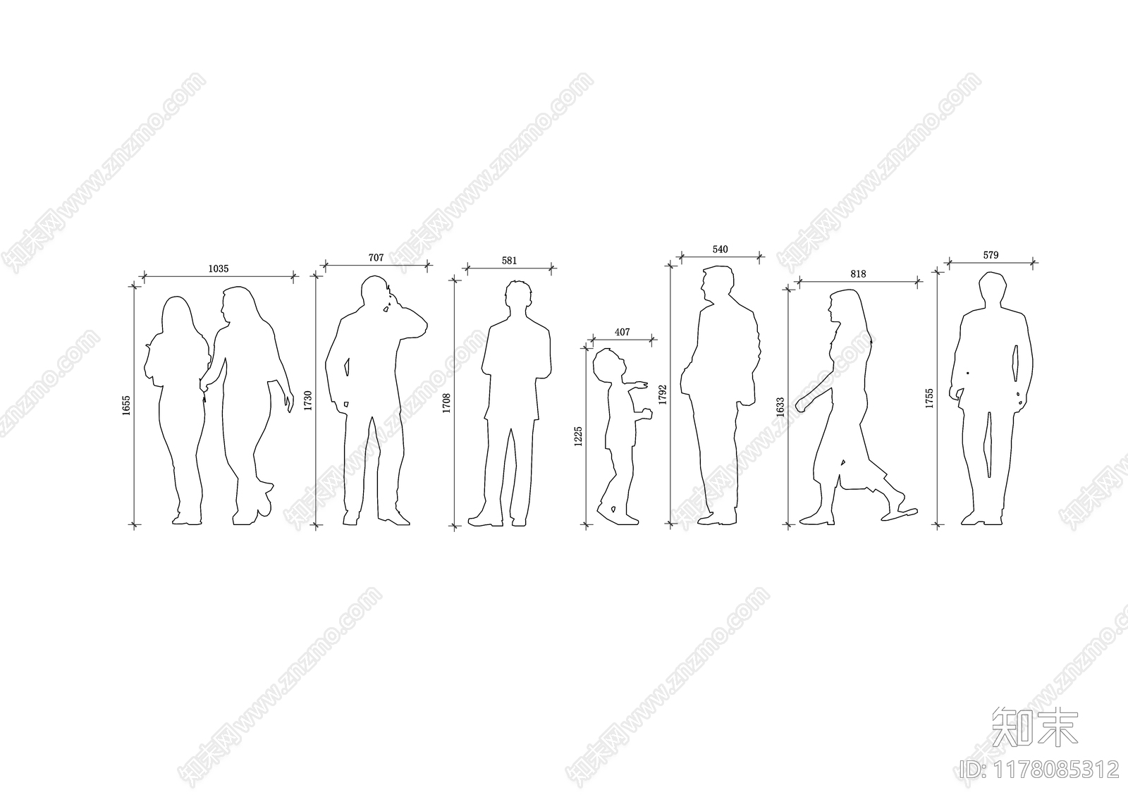 现代人物施工图下载【ID:1178085312】