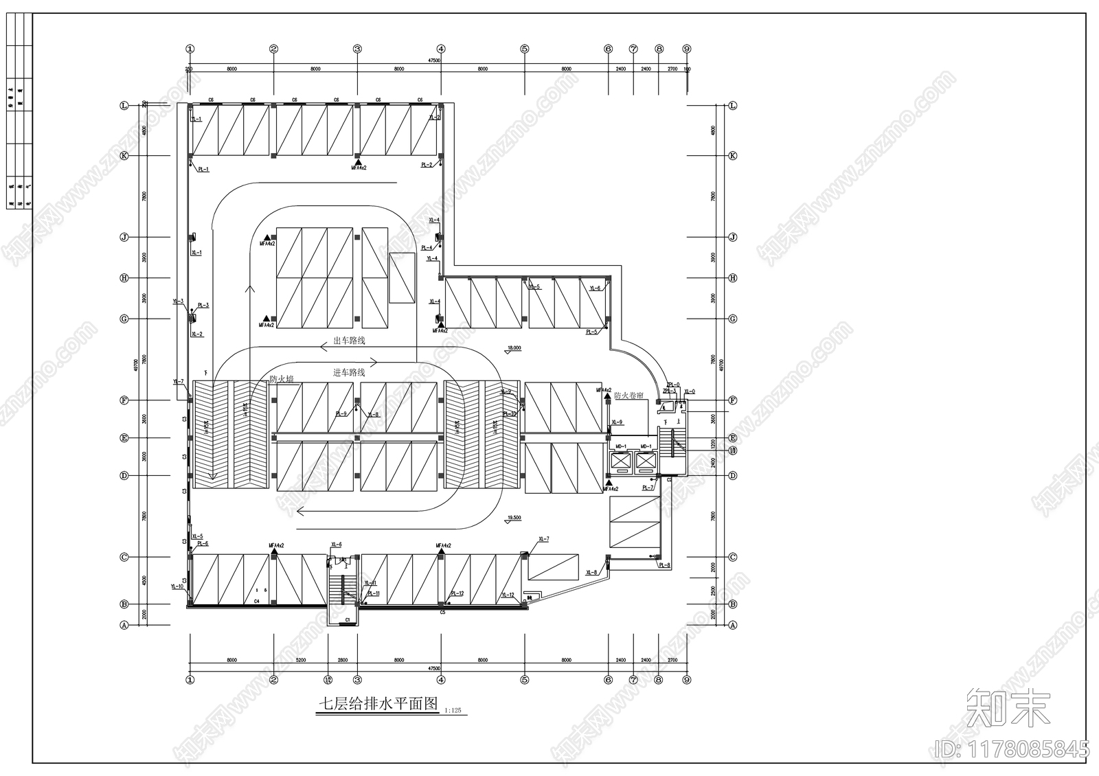 给排水图cad施工图下载【ID:1178085845】