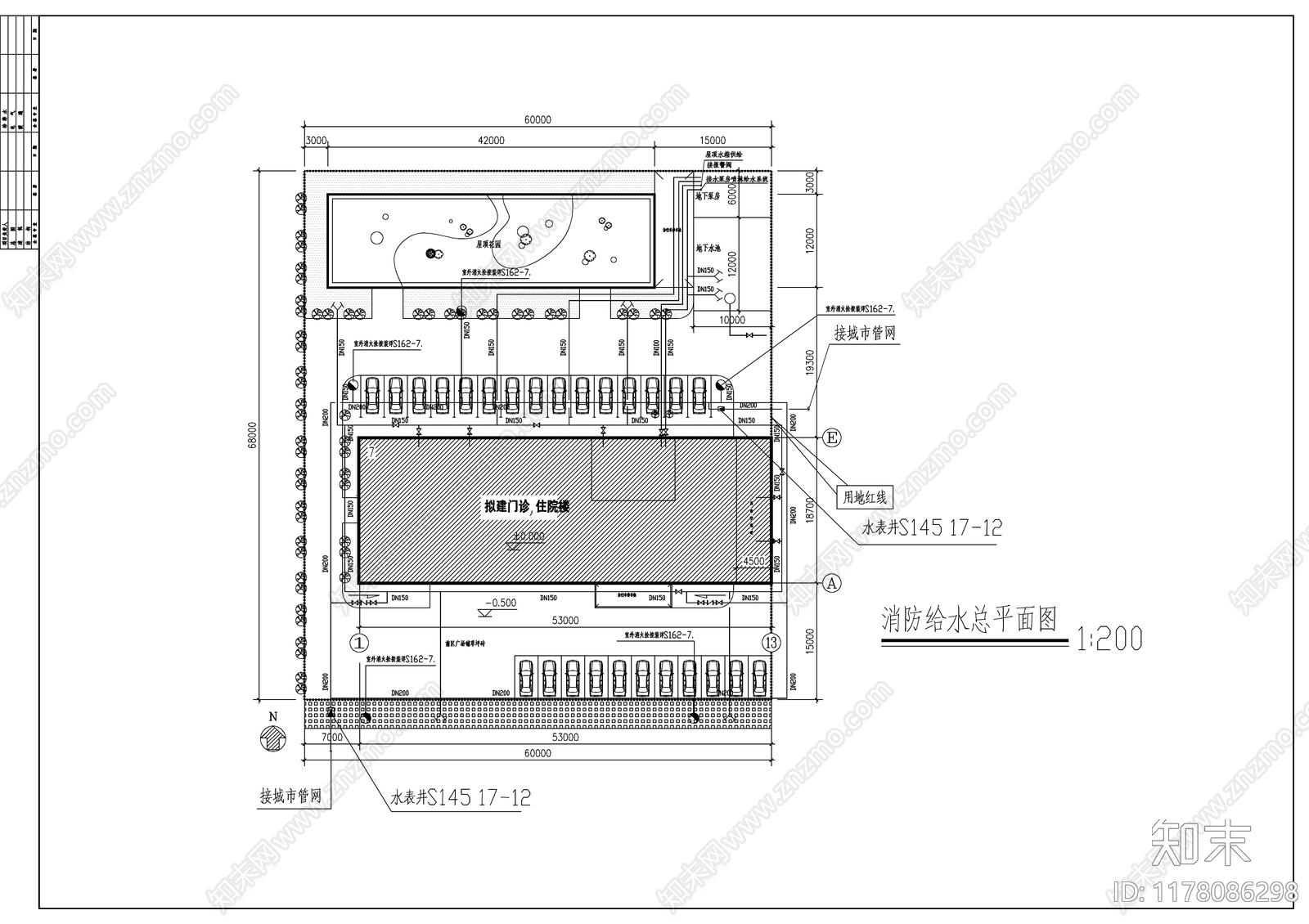 给排水图cad施工图下载【ID:1178086298】