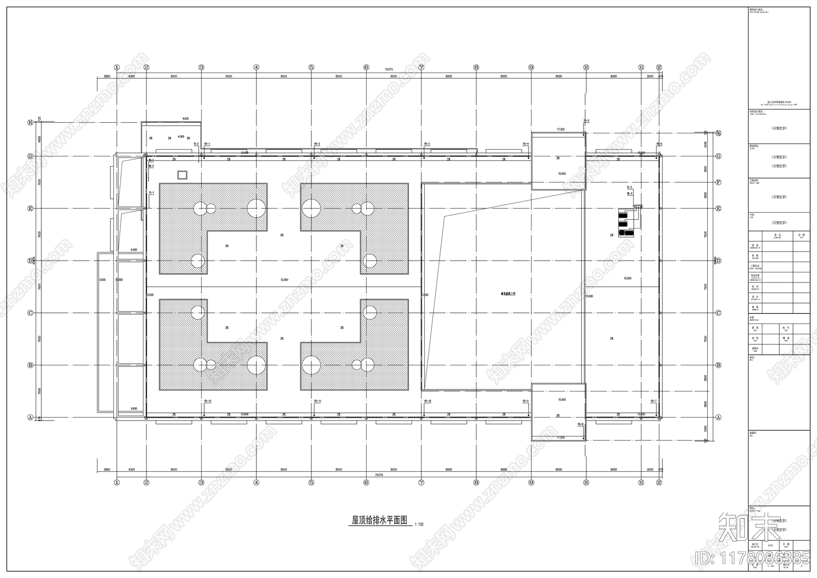 给排水图cad施工图下载【ID:1178086385】