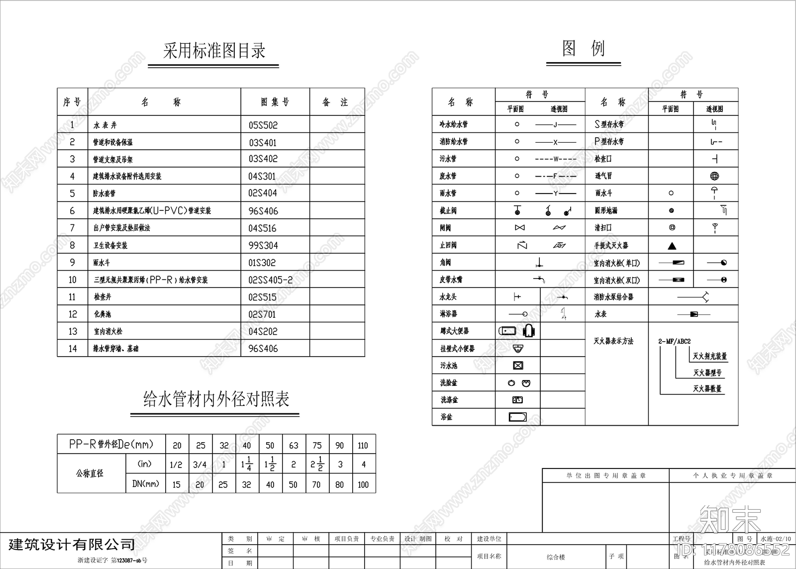 给排水图施工图下载【ID:1178086552】