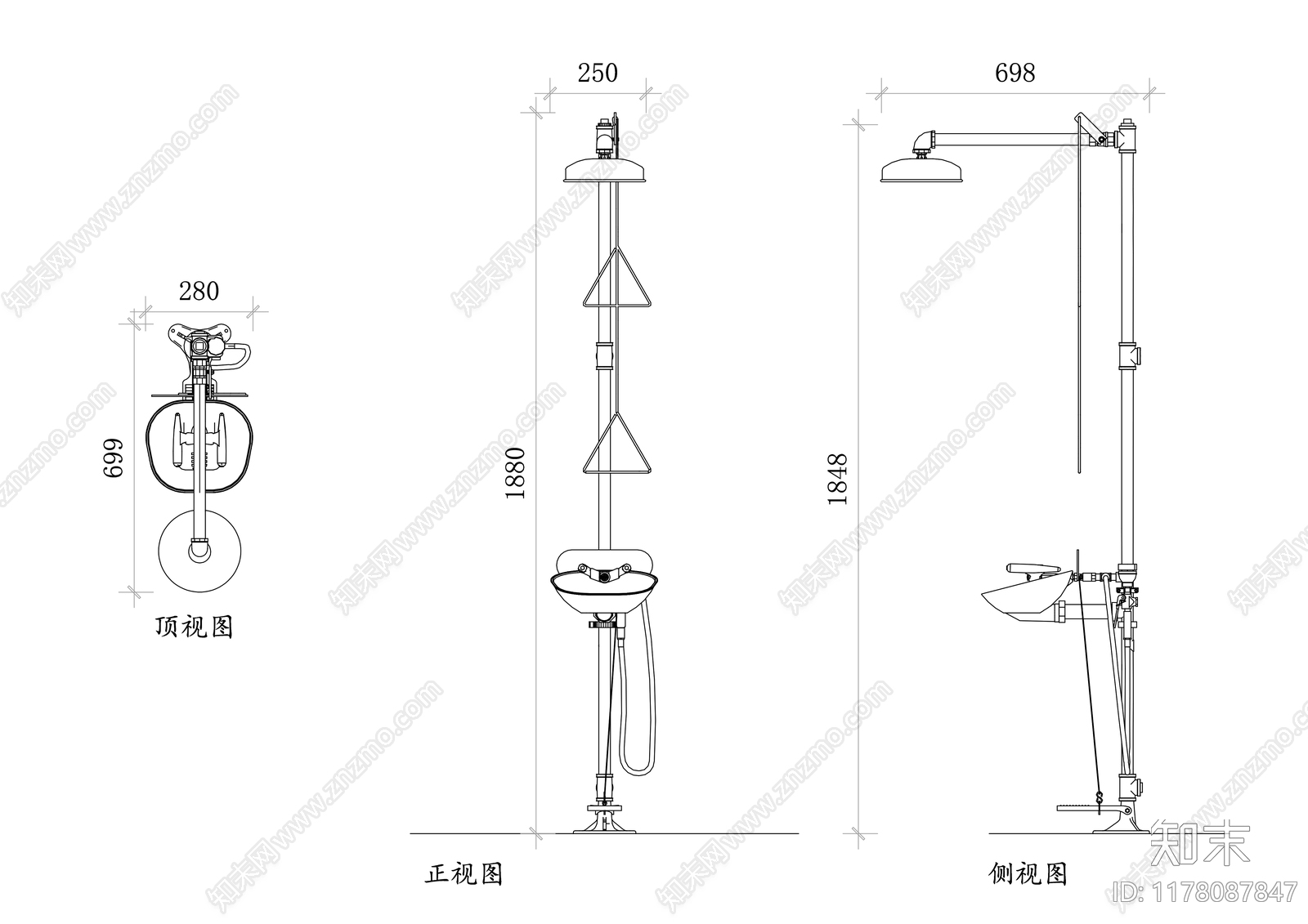 现代卫浴设施施工图下载【ID:1178087847】