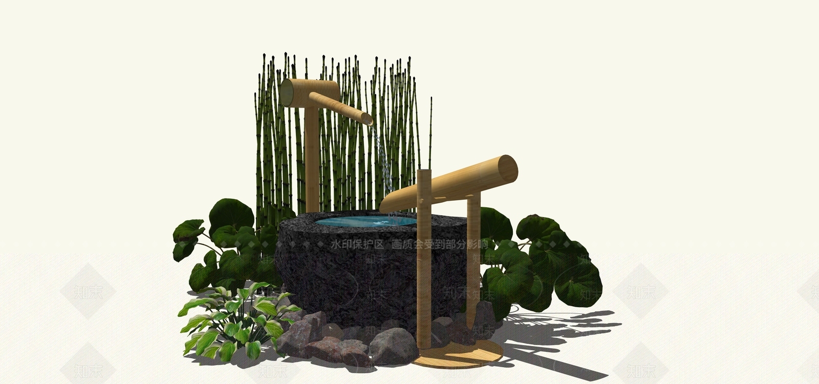 中式日式其他小品SU模型下载【ID:1178091011】