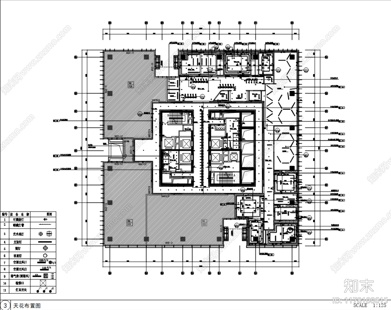 现代独立办公室施工图下载【ID:1178100615】