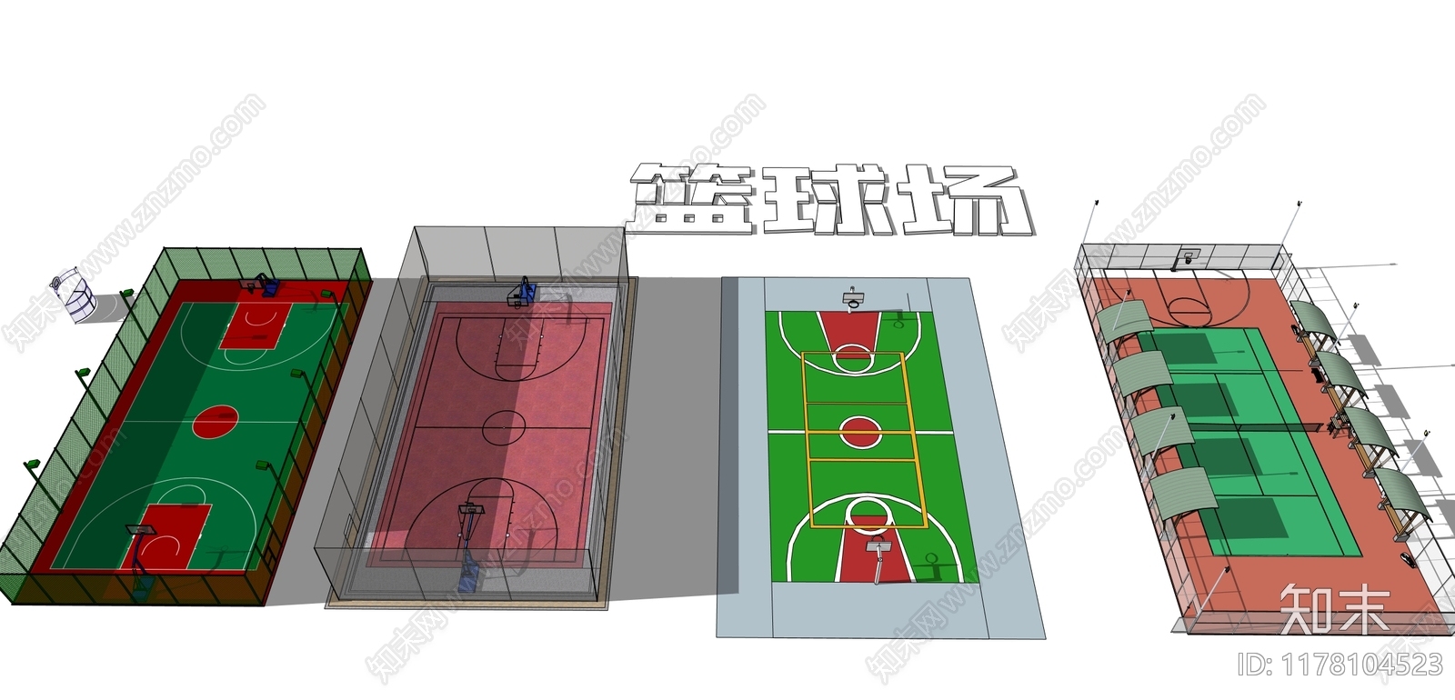 现代简约体育建筑SU模型下载【ID:1178104523】