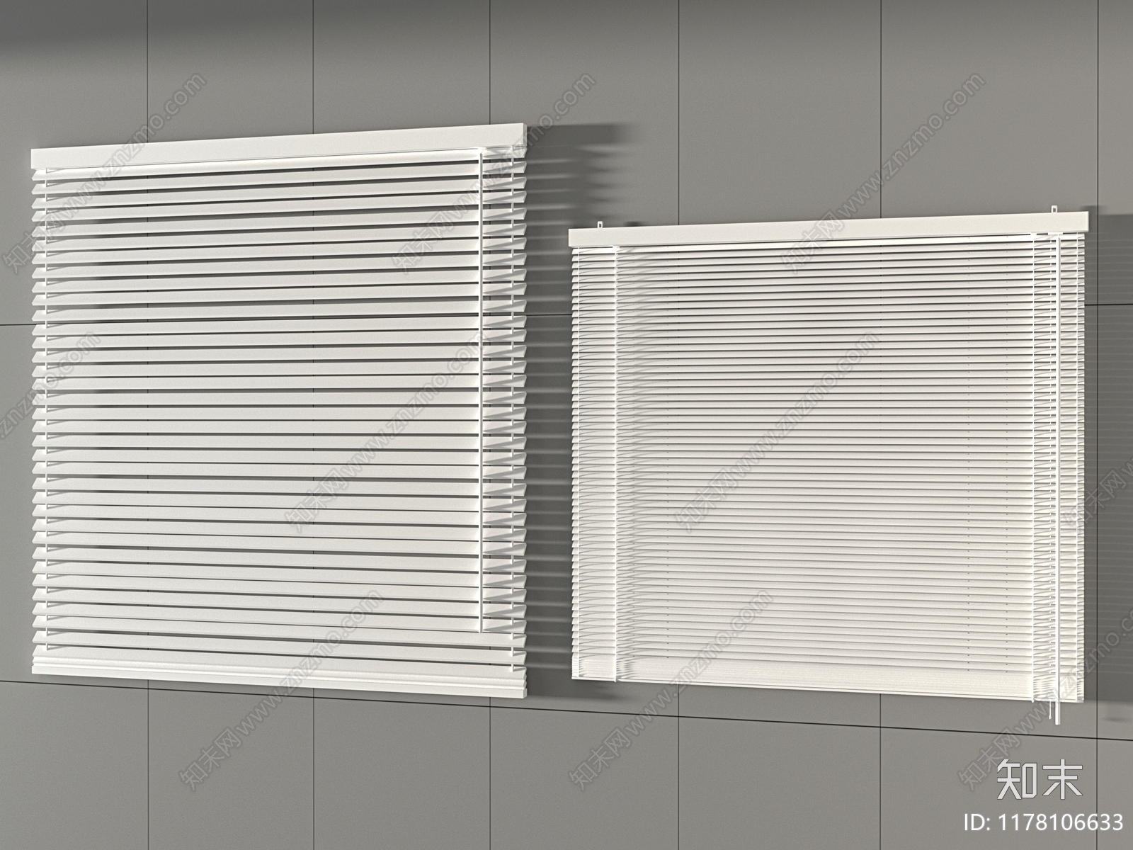 现代百叶帘3D模型下载【ID:1178106633】