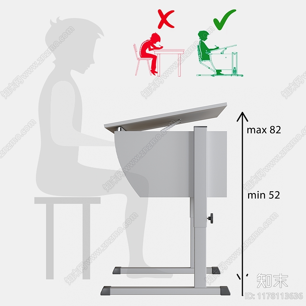 儿童桌椅3D模型下载【ID:1178113636】