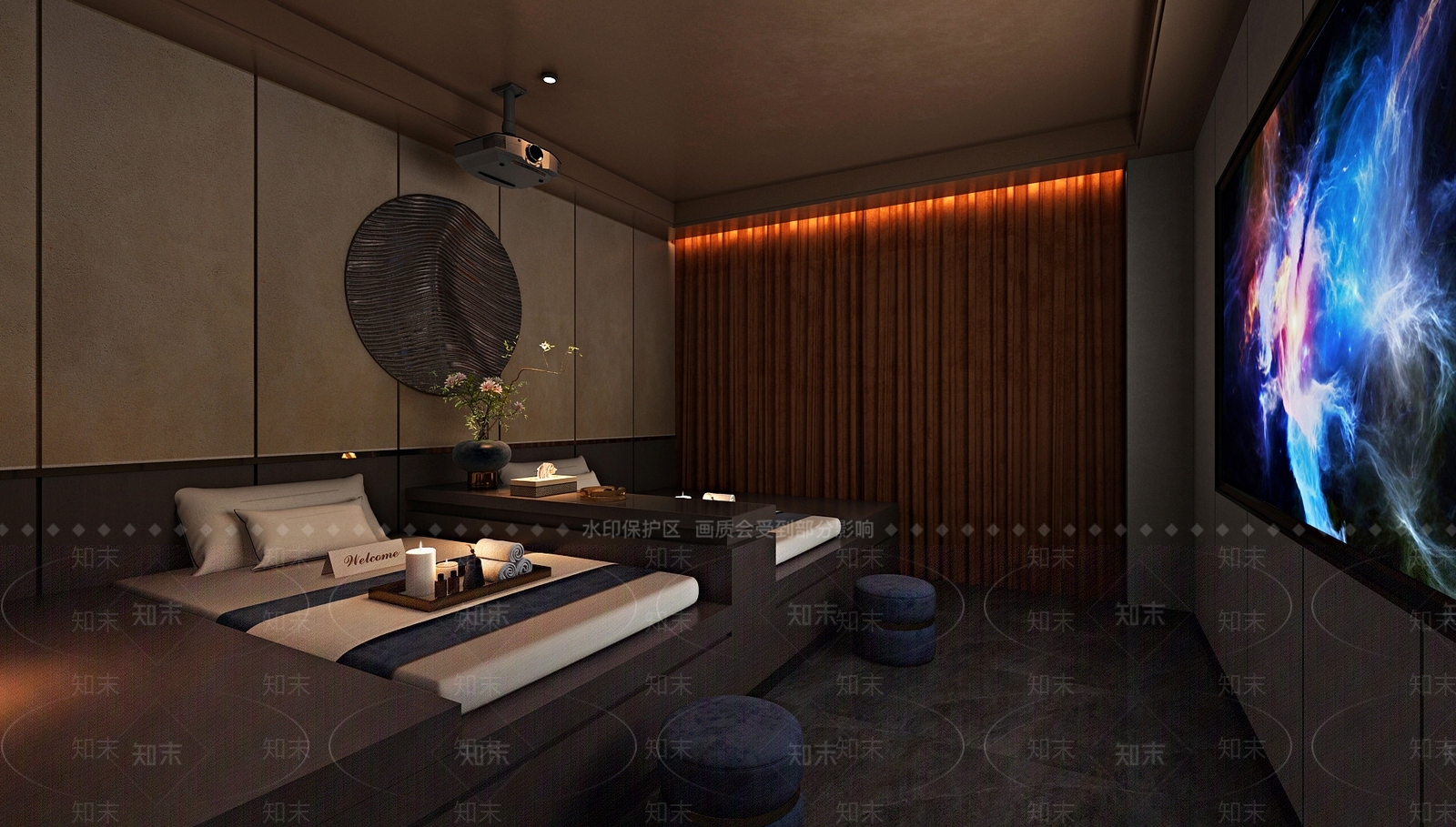 现代足浴店3D模型下载【ID:1178118556】