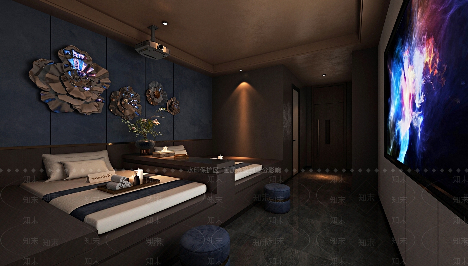 现代足浴店3D模型下载【ID:1178120244】