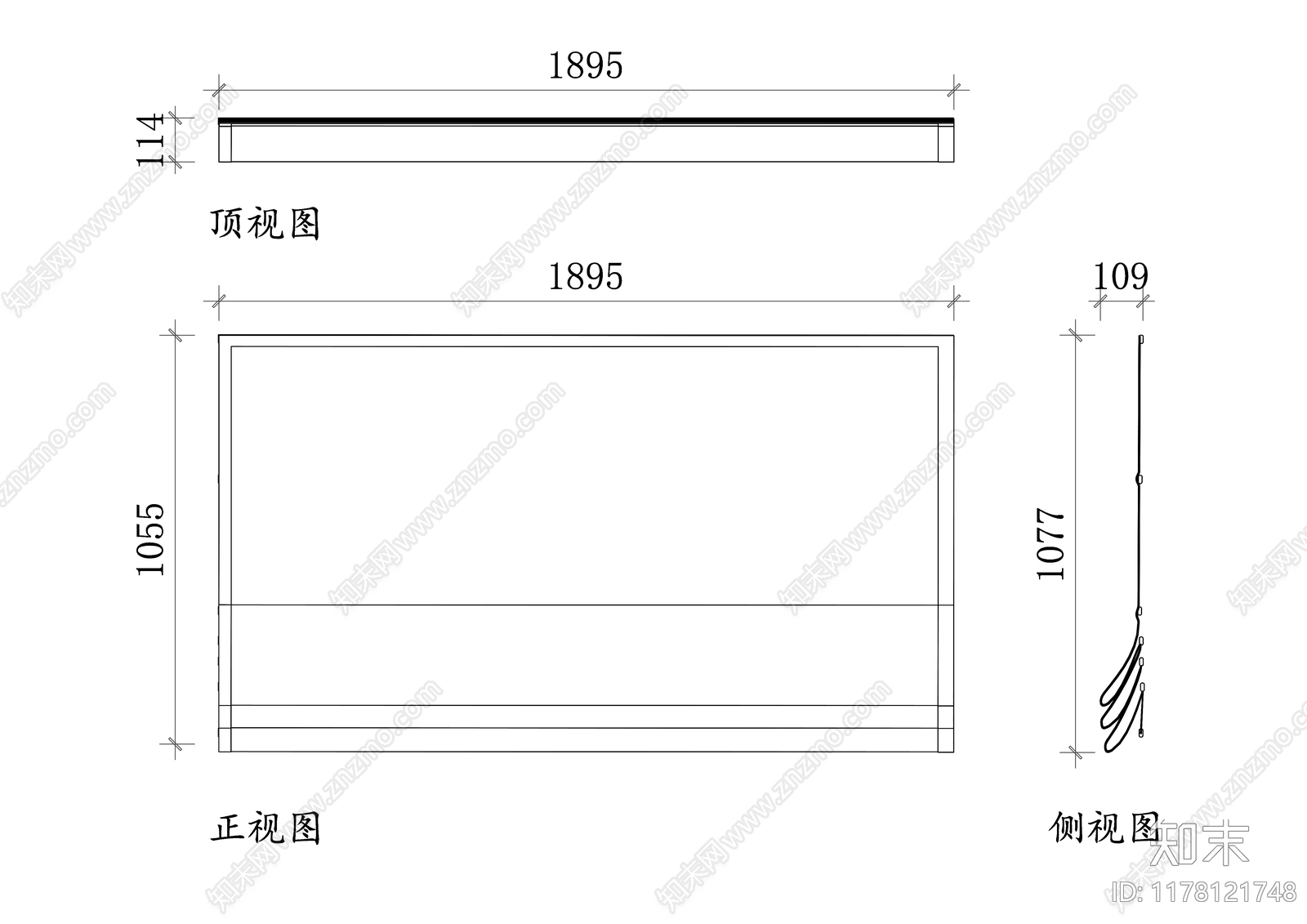 现代窗帘施工图下载【ID:1178121748】