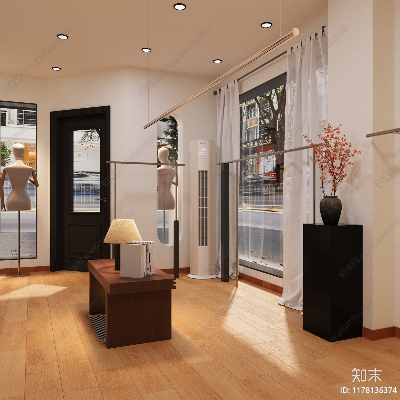 法式奶油服装店3D模型下载【ID:1178136374】