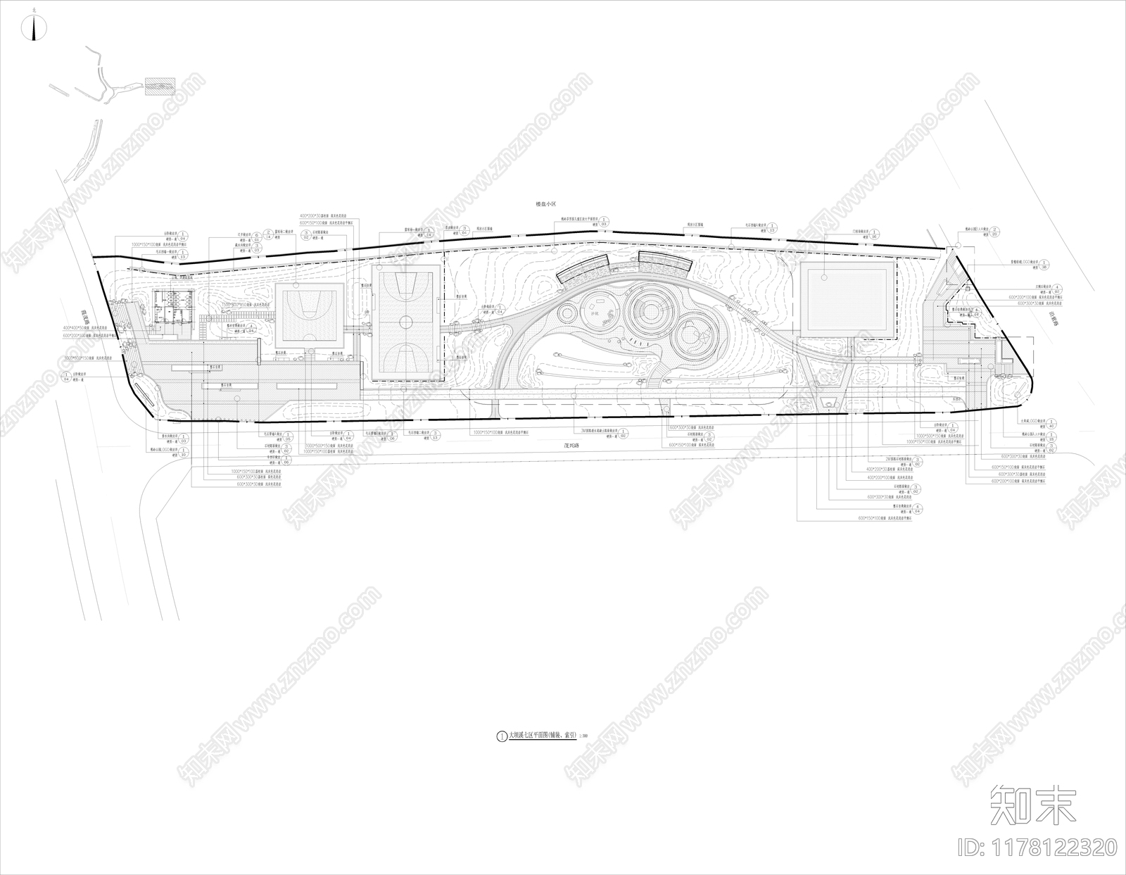 现代道路绿化施工图下载【ID:1178122320】