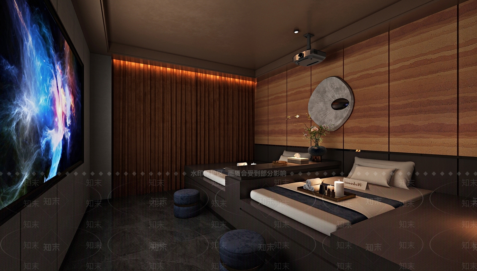 现代足浴店3D模型下载【ID:1178122605】