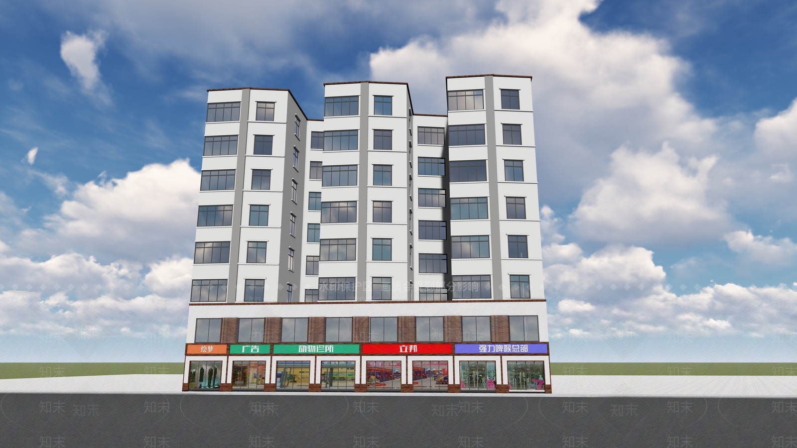 现代其他商业建筑SU模型下载【ID:1178469951】