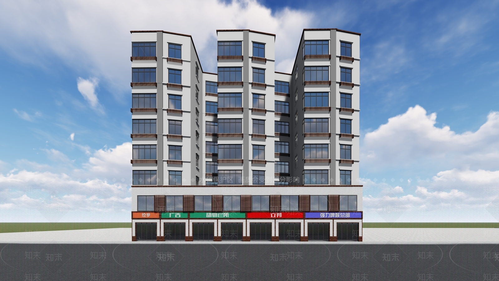 现代其他商业建筑SU模型下载【ID:1178469951】