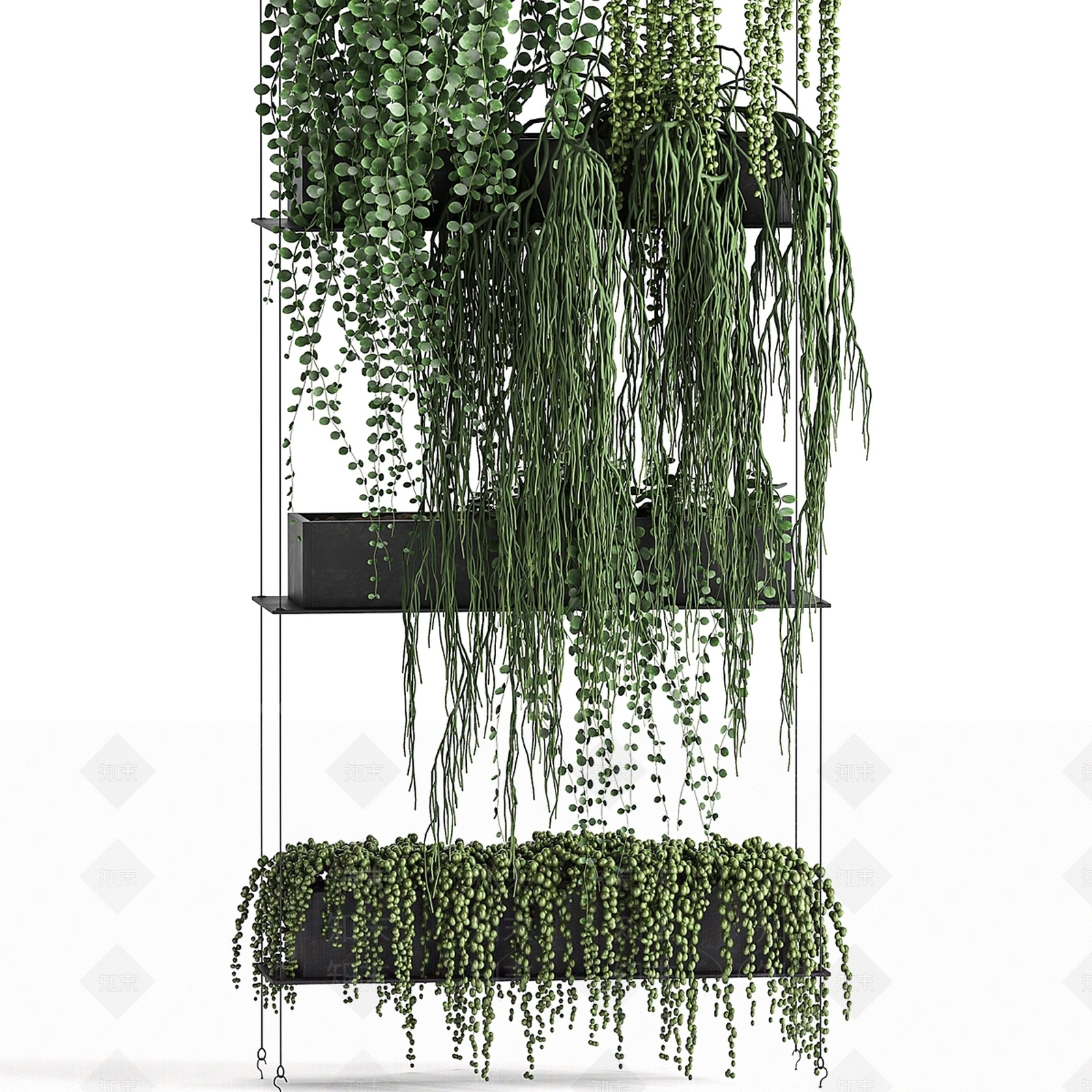 绿植墙3D模型下载【ID:1178125590】