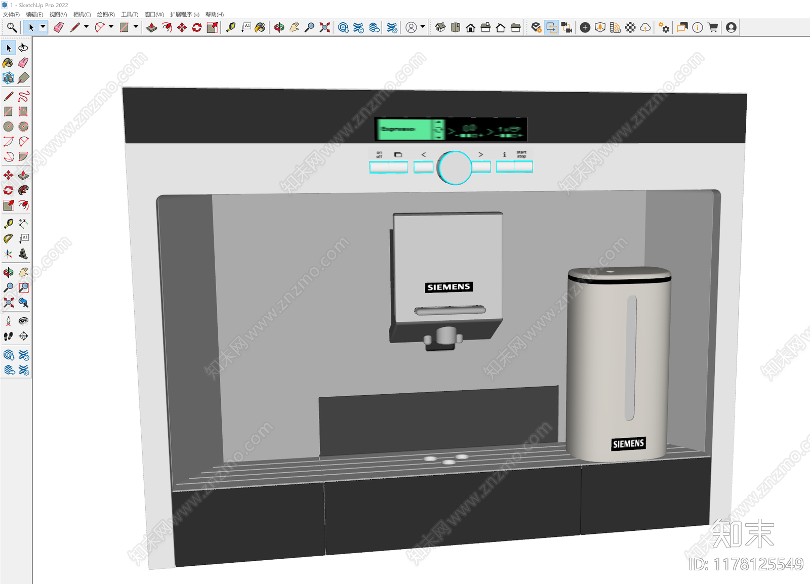 咖啡机SU模型下载【ID:1178125549】