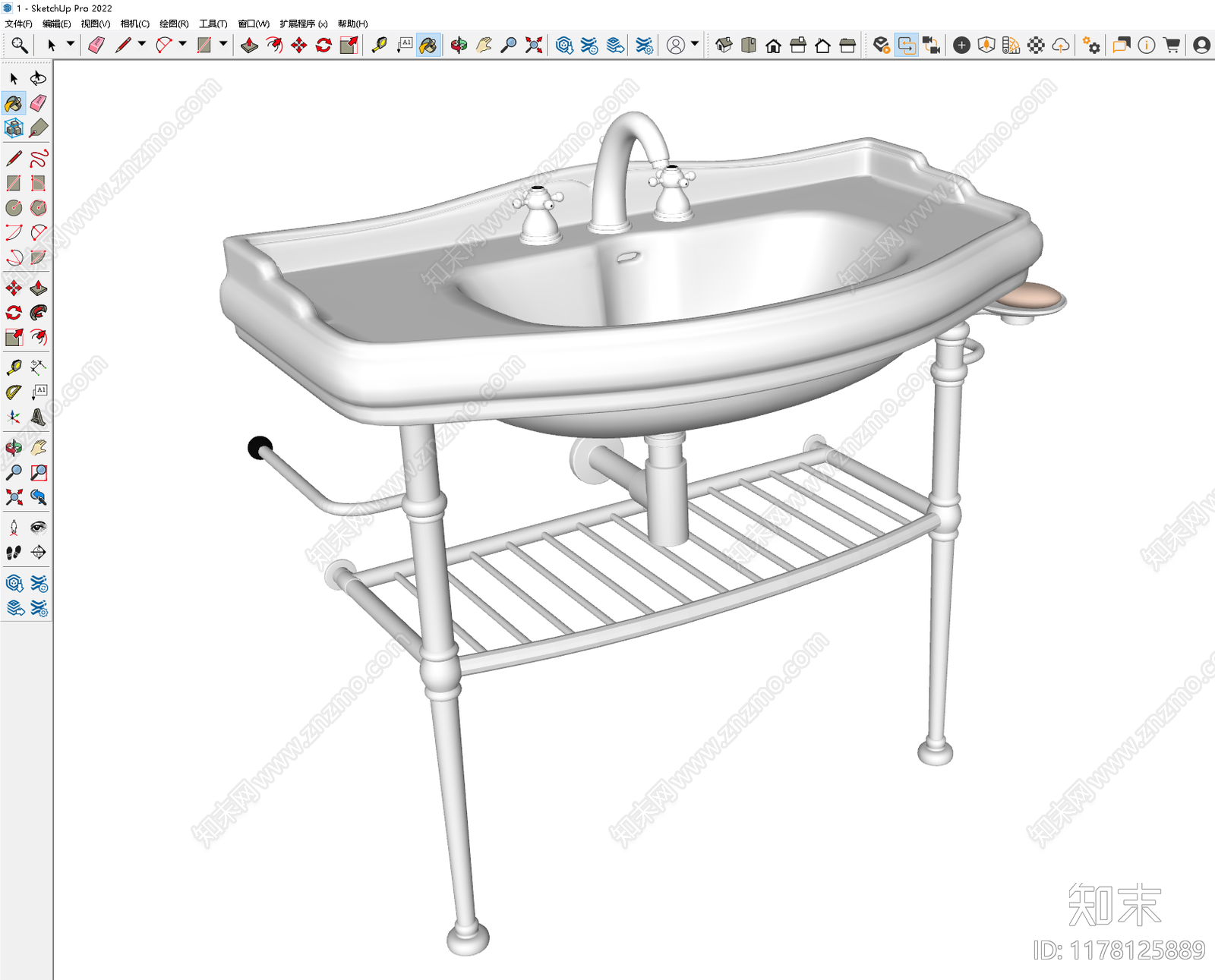 洗手台SU模型下载【ID:1178125889】