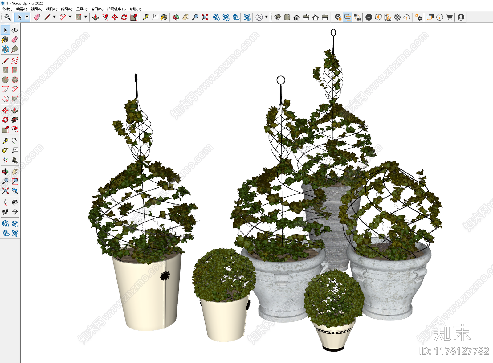 盆栽SU模型下载【ID:1178127782】