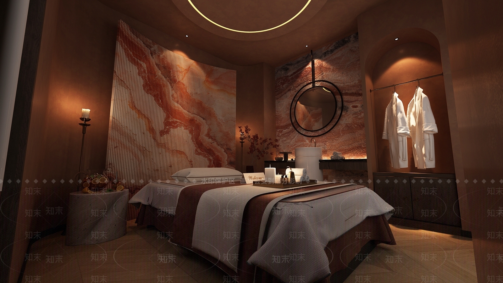 现代侘寂美容院3D模型下载【ID:1178135462】