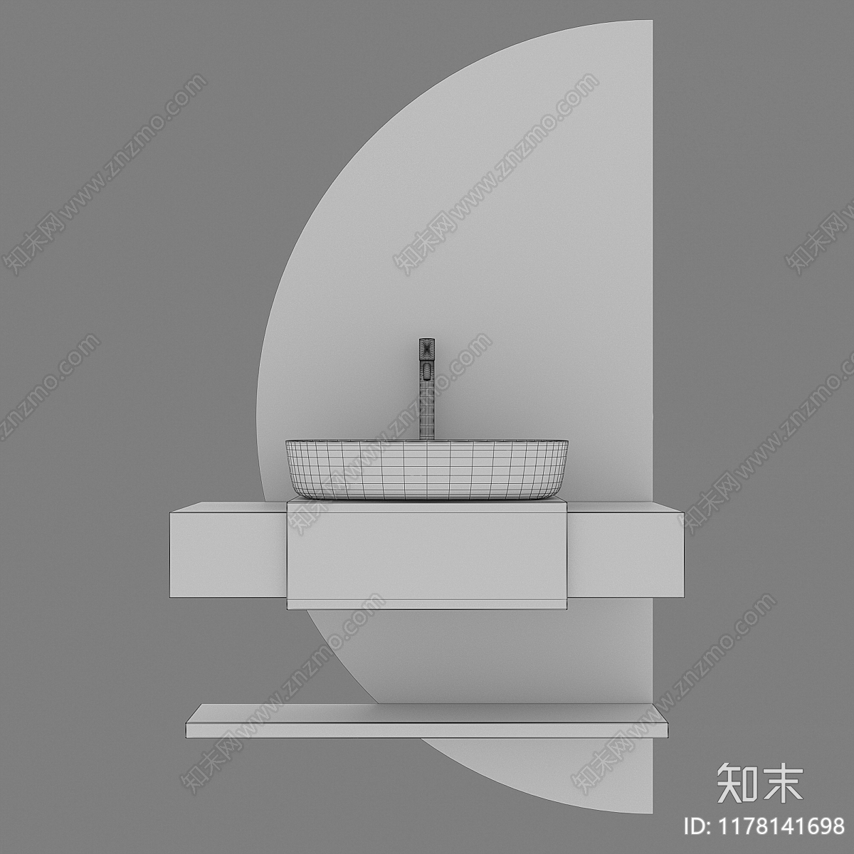 洗手台3D模型下载【ID:1178141698】